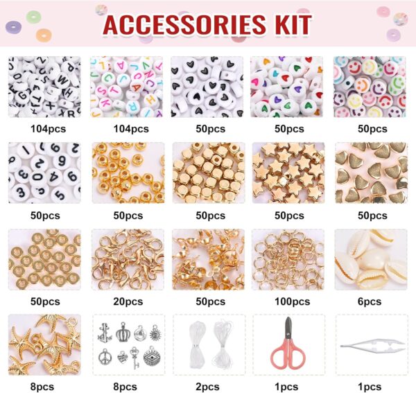 Bold and Beautiful Polymer Heishi Beads Jewelry Kit for Gifts 4