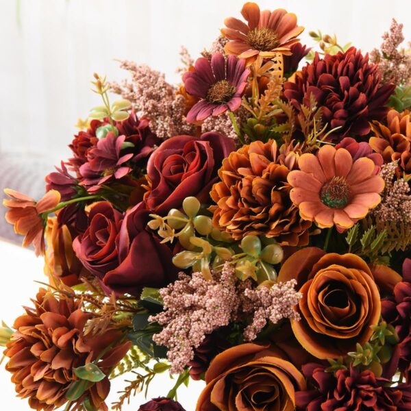Artificial Flowers with Vase for Fall Decorations 3