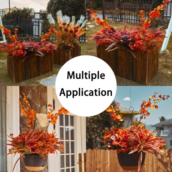 Artificial Fall Flowers Faux Fake Orchid Decor 4