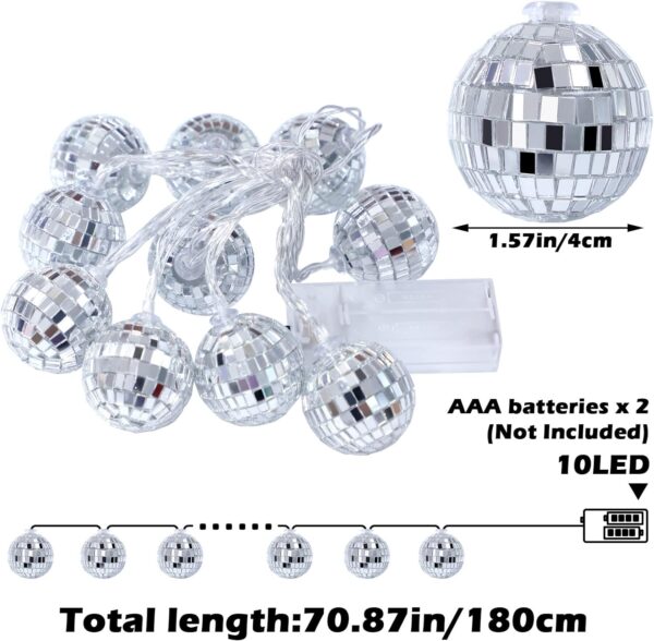 LED Disco Ball Decorations Mirror Disco Ball 4