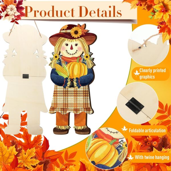Limited Thanksgiving Hanging Beautiful Scarecrow 4