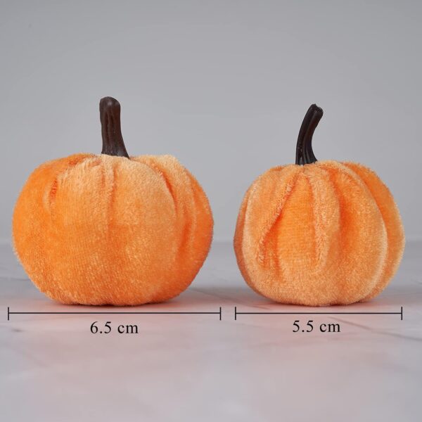 Artificial Beautiful Mini Pumpkin Faux Velvet and Foam 2
