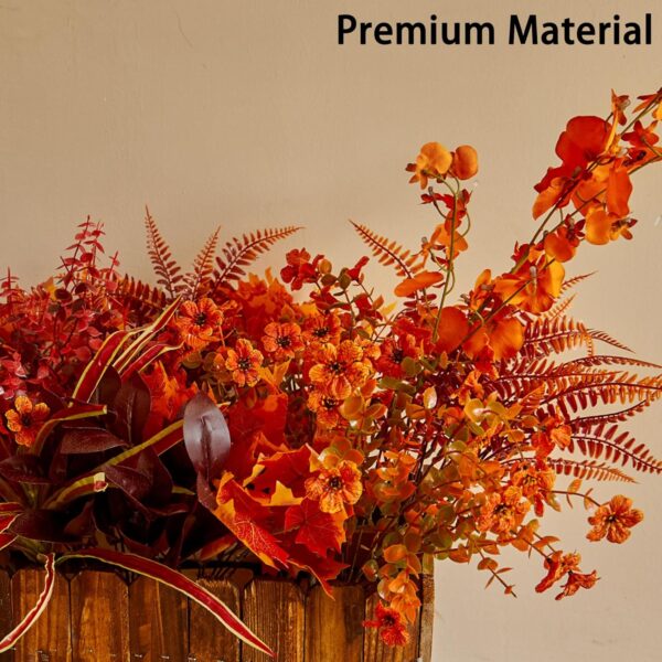 Artificial Fall Flowers Faux Fake Orchid Decor 3
