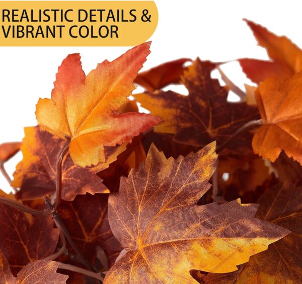 Artificial Maple Leaf Pumpkin Branch with Berry and Sun 3