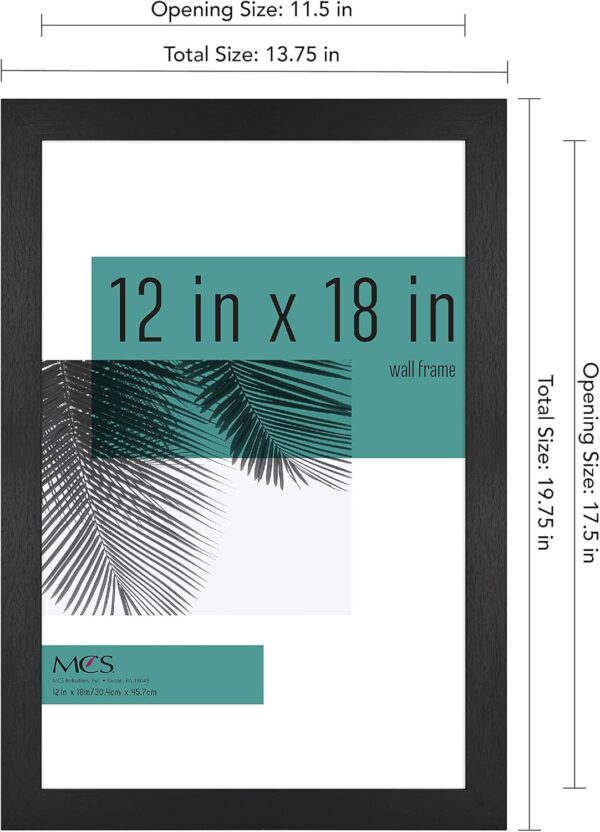 Picture Frame Black Woodgrain Rectangle Photo 3