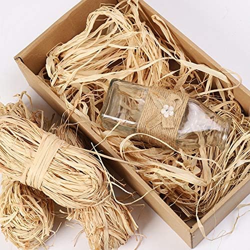 Natural Raffia Ribbon Paper Christmas Raffia for Florist Bouquets Decoration Crafts Raffia Ribbon 2X 50g 5