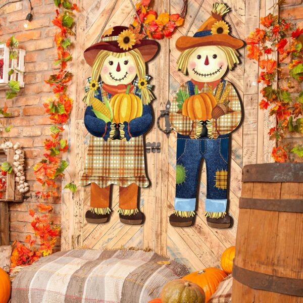 Limited Thanksgiving Hanging Beautiful Scarecrow 3