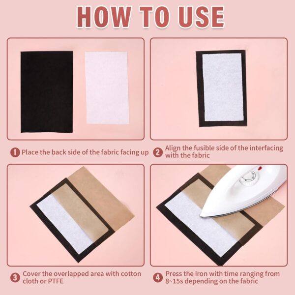 Yards Fusible Interfacing for Sewing 3