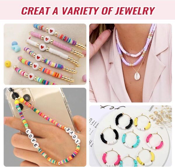 Bold and Beautiful Polymer Heishi Beads Jewelry Kit for Gifts 2