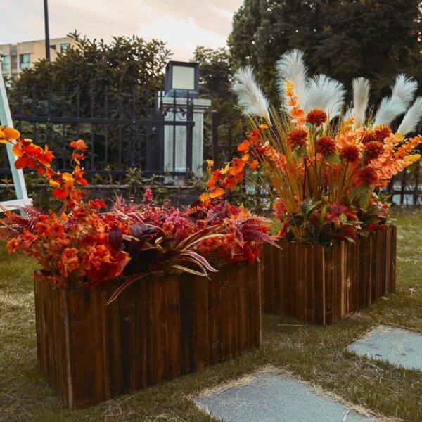 Artificial Fall Flowers Faux Fake Orchid Decor 2