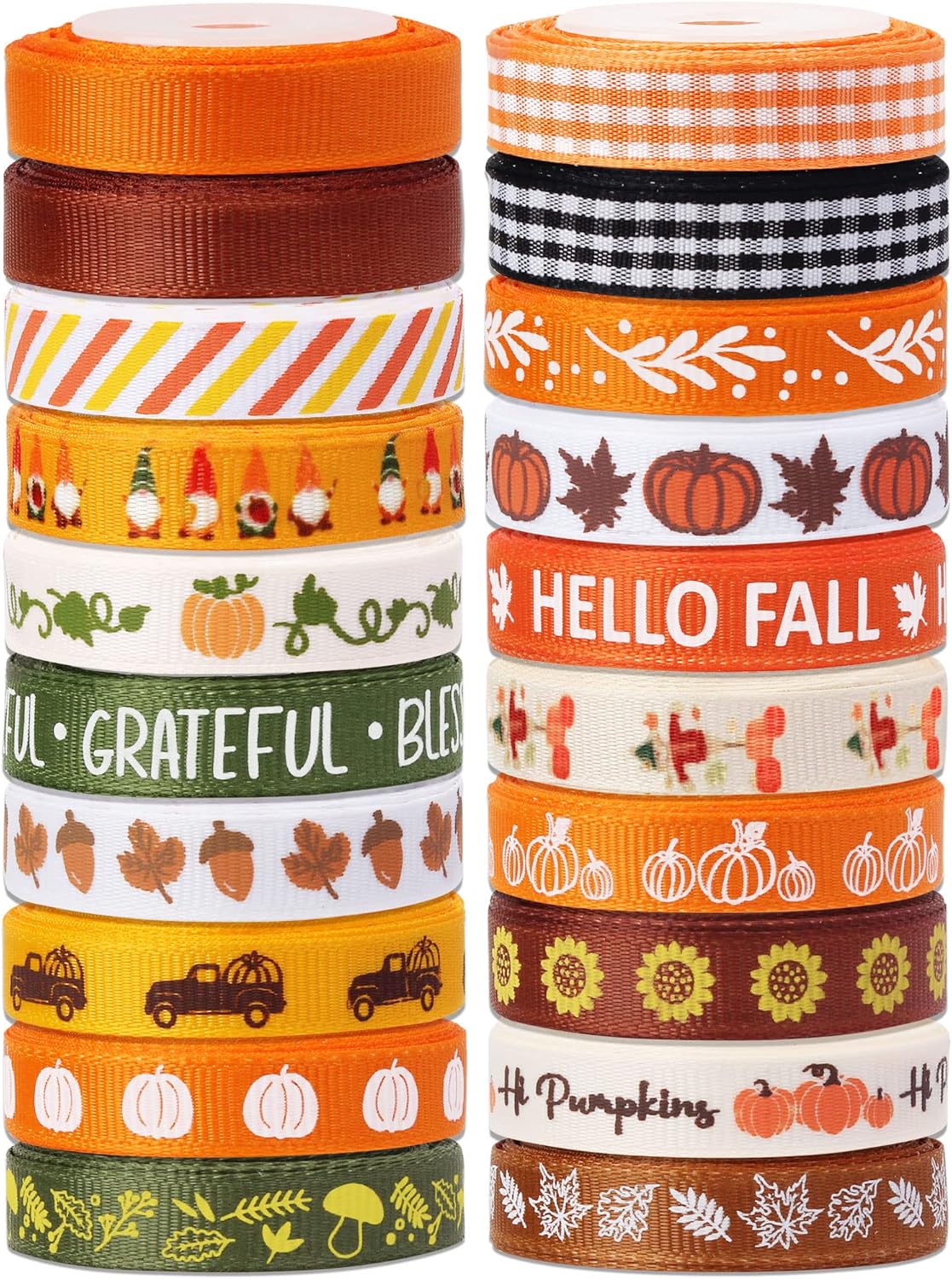 Fall Grosgrain Ribbons for Gift Wrapping