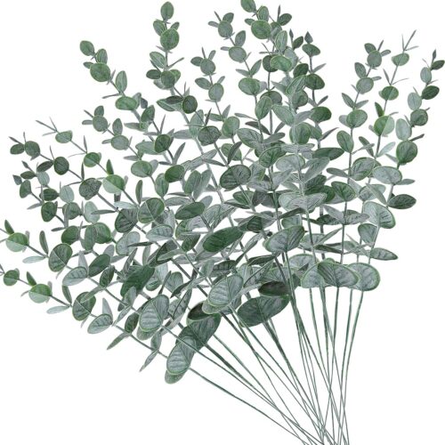 1 Faux Eucalyptus Stems Flowers for Home Decoration