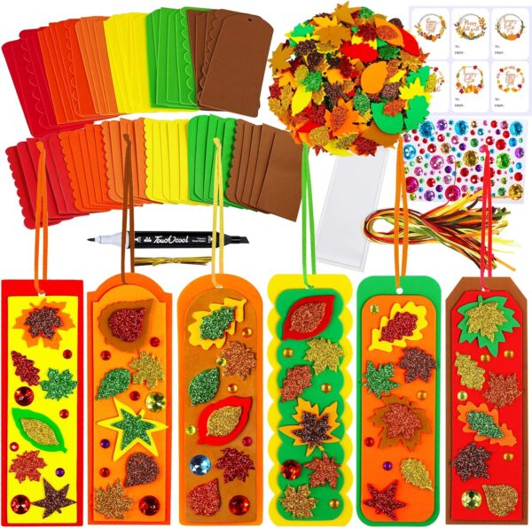Decorations Art Sets Autumn Maple Leaf Glitter Leaf 1