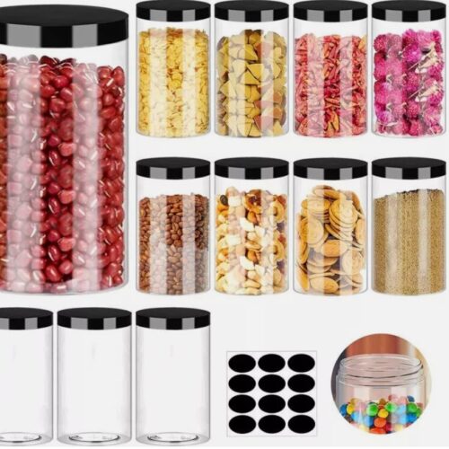 Plastic Jars Round Clear Cosmetic Container
