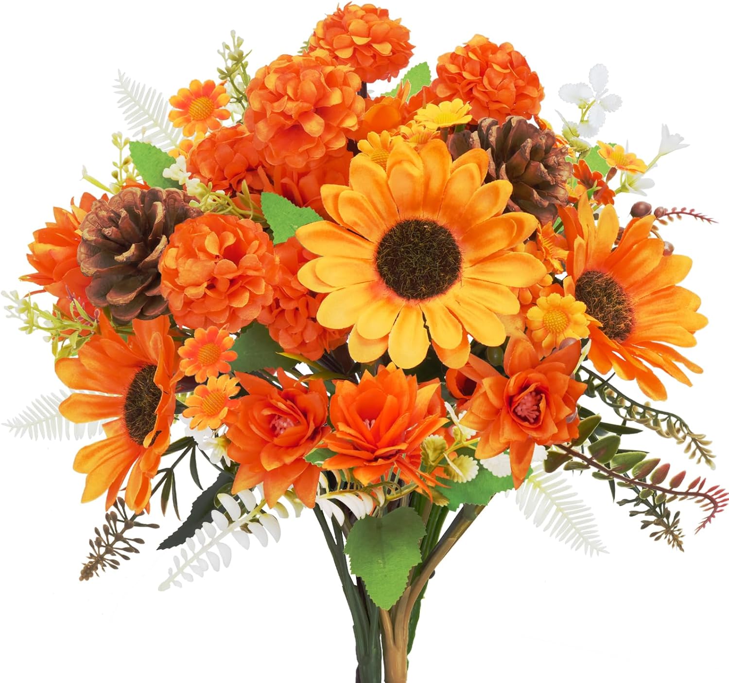 Fall Chrysanthemums Flower Bouquets Silk Floral Arrangements