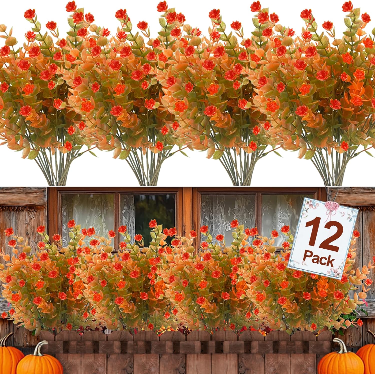 Fake Fall Flowers Plants Fall Decorations Indoor