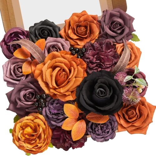 1 - Copy - Copy - Copy - Copy - Copy - Copy - Copy Aritificial Flowers Orange Silk Flowers Purple Black Roses Fake Flowers