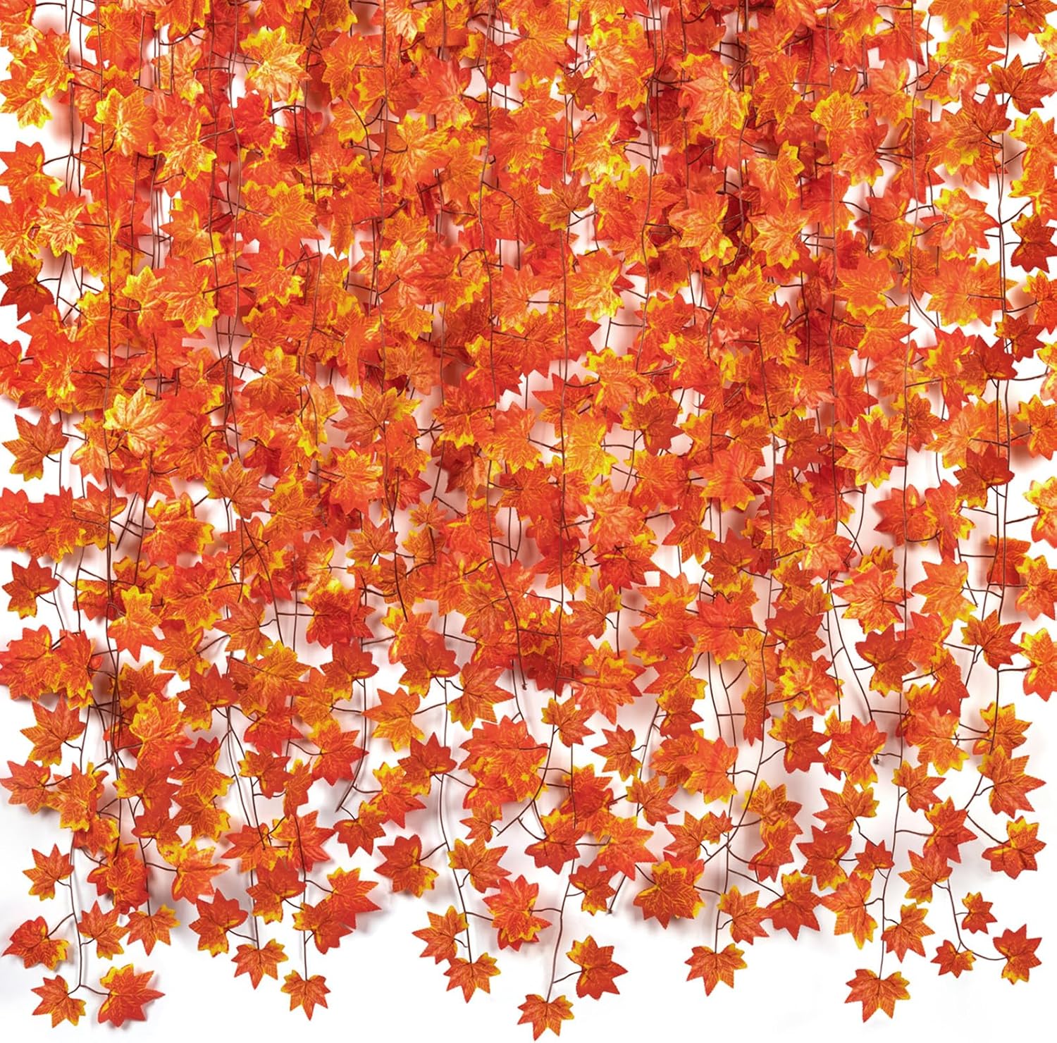 Artificial Fall Maple Leaves Garland