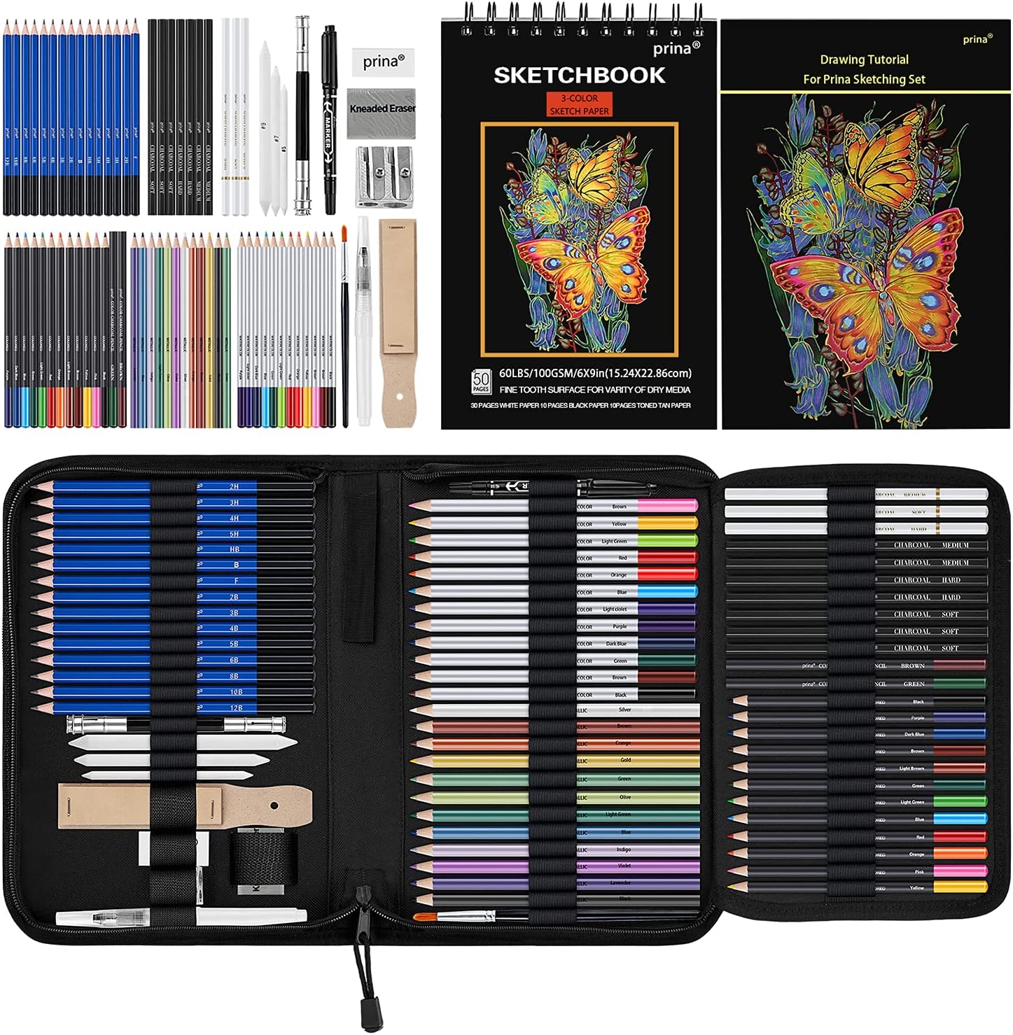 Drawing Set Sketching Kit Pro Art Supplies