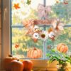 3 Fall Wreath with Lights Boho Autumn Wreath