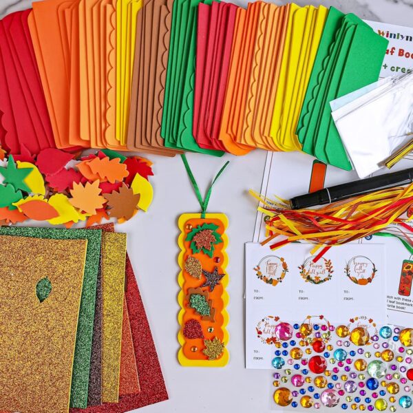 Decorations Art Sets Autumn Maple Leaf Glitter Leaf 4