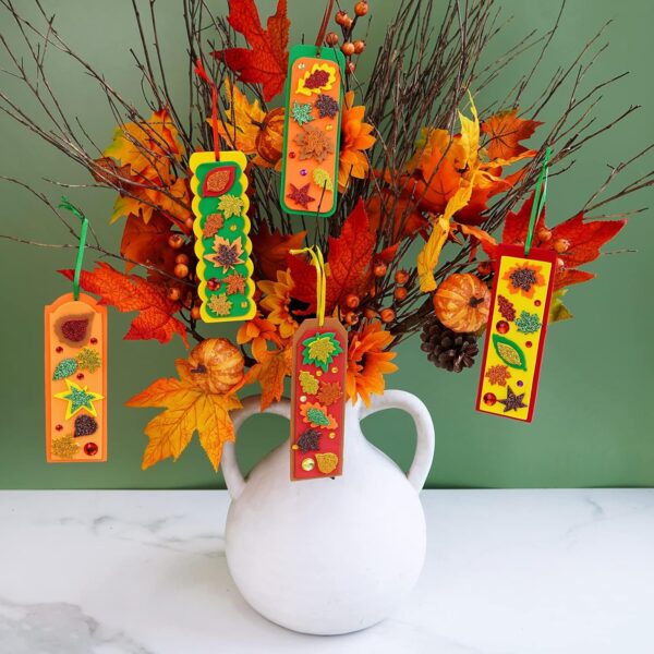 Decorations Art Sets Autumn Maple Leaf Glitter Leaf 3