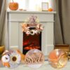 5 Fall Wreath with Lights Boho Autumn Wreath