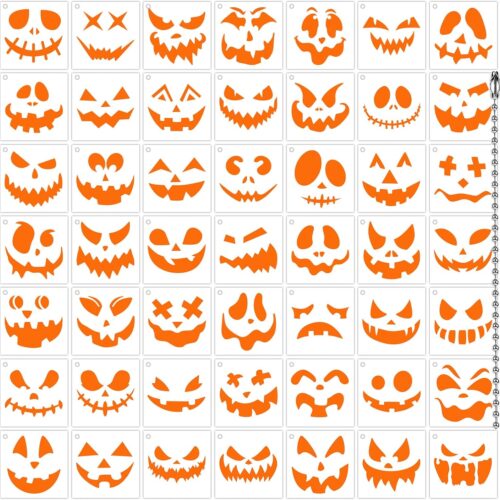 1 Halloween Pumpkins Carving Stencils Reusable