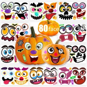 80 Packs Halloween Pumpkin Decorating Kit