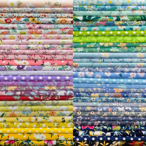 1 8" x 8" 50 PCS 100% Cotton Fabric Bundles