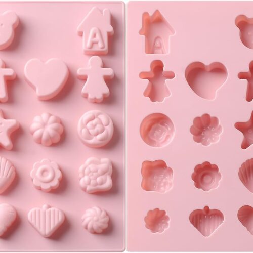 1 2 Pieces Chocolate Molds Non-stick Silicone Baking Mold for Candy