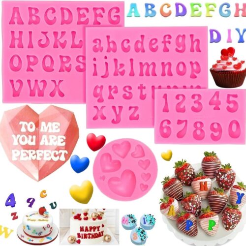 4pcs Letter Molds for Chocolate Covered Strawberries