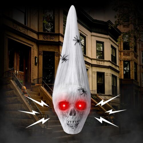 20" Halloween Hanging Skeleton Spooky Voice Activated Decor