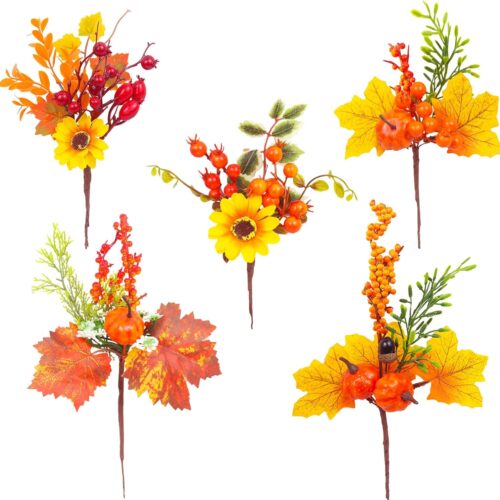 1 Fall Stems Artificial Berry Picks Artificial Flowers Mum Autumn Fall Floral Picks