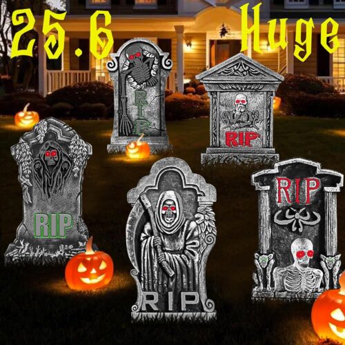 1 DIY Halloween Tombstone Set