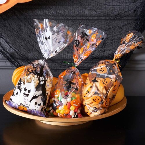 1 Halloween Cellophane Treat Bags