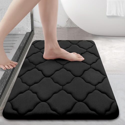 1 Memory Foam Bath Mat Rug 24x16