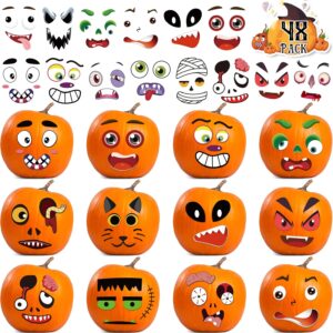 96 Pack Halloween Pumpkin Decorating Stickers