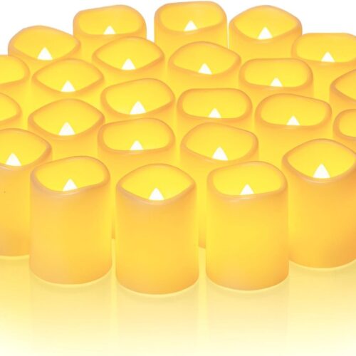 24Pack Flickering Flameless Votive Candles