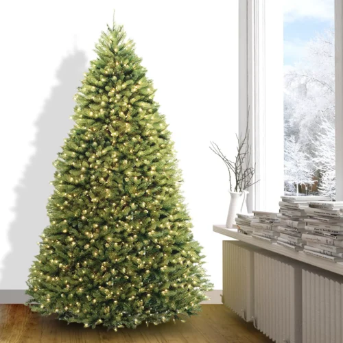 1 8ft Artificial Holiday Standing Xmas Christmas Tree + 750 LED Prelit Light Decor