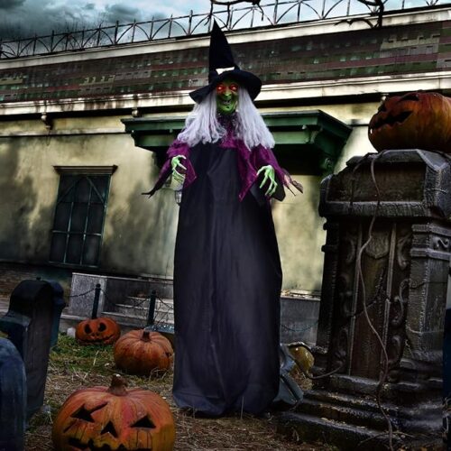 1 Halloween Decorations Outdoor - Hanging Animatronic Halloween Decorations