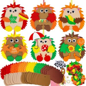Fall Craft Kits 24 Sets DIY Fall Hedgehog Ornaments