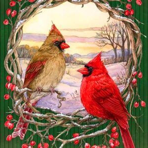 Cardinal Diamond Art Kits for Adults Christmas Full Drill Diamond Paintings