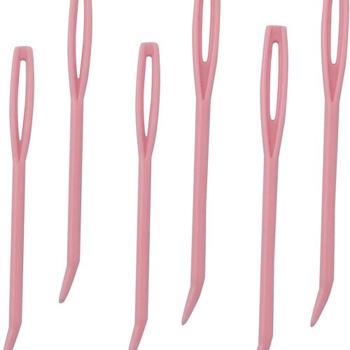 Garden 12pcs Bent Tip Tapestry Needles Plastic Large Eye Blunt Needles