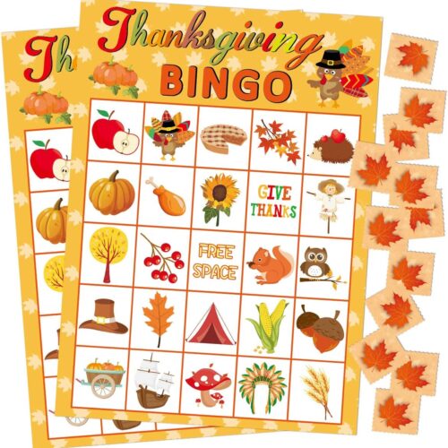 1 Fancy Land Thanksgiving Bingo Game