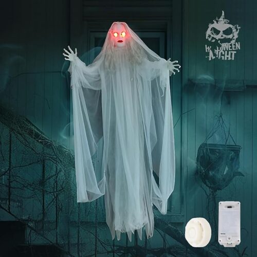 1 6FT White Hanging Ghost for Halloween Decor
