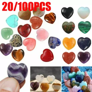 Crystal Hearts Natural Quartz Healing Gem