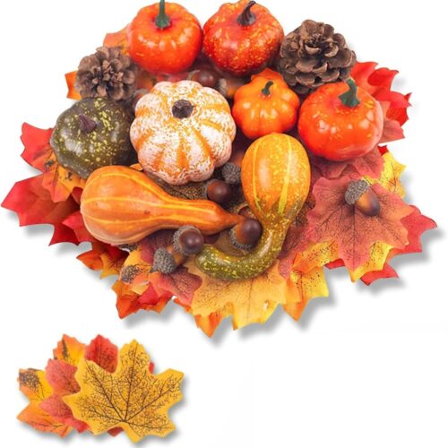 50 PCS Thanksgiving Artificial Pumpkins