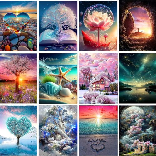 12 Pack Diamond Painting Kits for Adults