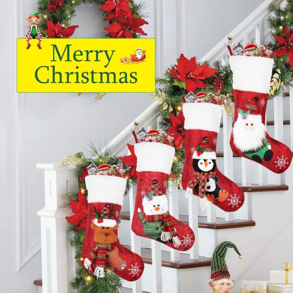 Christmas Stockings 4 Pack 4